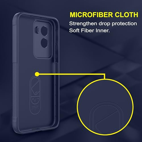 Image of Zapcase Back Case Cover for Poco M7 Plus 5G | Compatible for Poco M7 Plus 5G Back Cover | Liquid Silicon Magic Case with Camera Protection | Sapphire