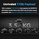 FeiyuTech SCORP-C Stabilisateur de caméra Gimbal portable pour appareil photo sans fil et sans fil pour Sony/Canon/Nikon/Panasonic/Fujifilm,Max 5.51lbs Professionnel 3-Axis Stabilisateur vidéo,Autorisé par l'autorité officielle