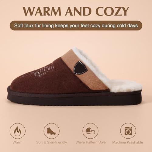 Image of OOW Cowboy Boot Slippers for Mens Western House Slippers Indoor and Outdoor Square Toe