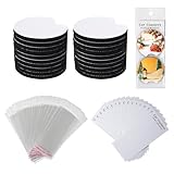 40PCS Sublimation Blank Car Coasters Packaging for Selling,Include 20PCS Circular 2.75 in/5mm Blank Sublimation Coasters,10PCS Car Coasters Display Cards and 10PCS Hanging Self-Sealing Bags