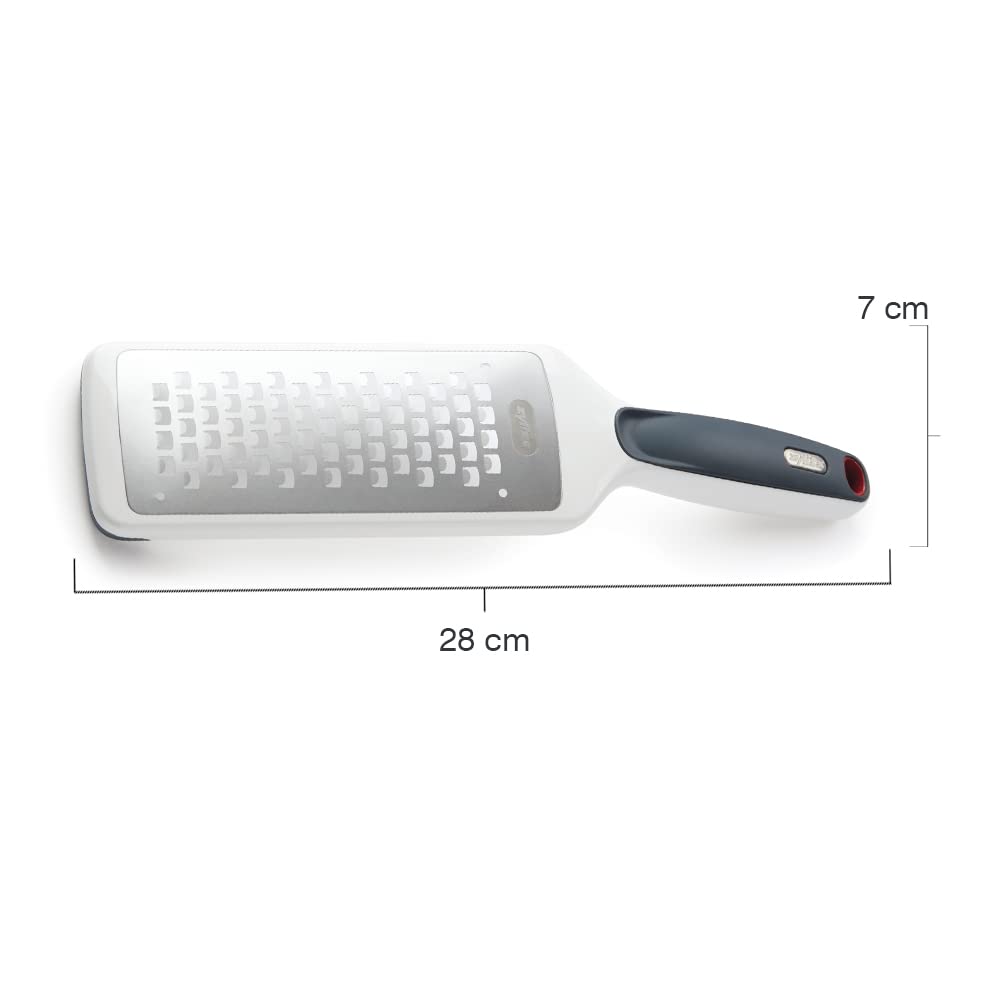 Zyliss E900034 Coarse Grater with Handle, Stainless Steel/Plastic, White - Image 3