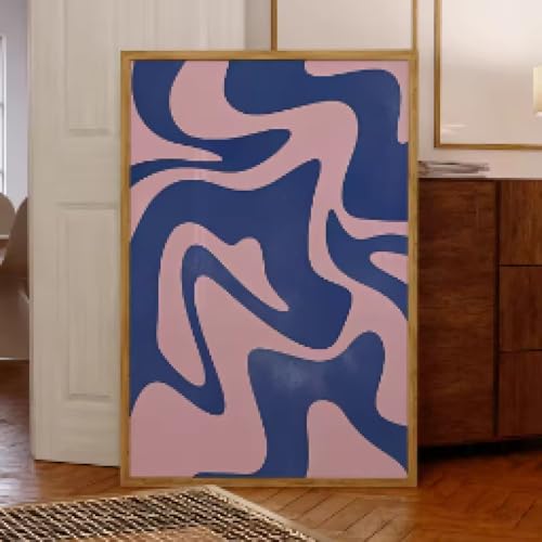 Impression sur toile vagues bleues pour raviver un mur blanc triste