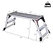 Giantex Aluminum Platform Non-Slip Folding Work Bench Drywall Stool Ladder 330lbs Capacity