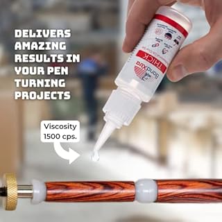 BondXtra Thick Viscosity 8 oz. Premium CA Glue for Woodworking with Extra Bottles, Caps and Microtips, Super Glue Kit for Woodturning, Plastic, Wood and DIY Craft