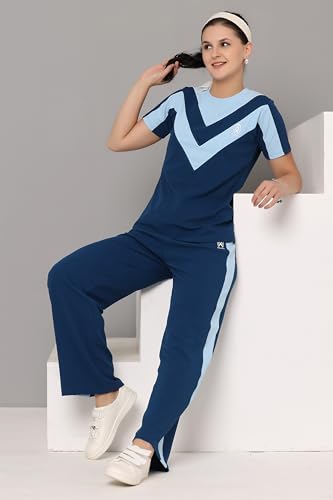 Image of Women's Activewear Set | Stylish Two Piece Track Suit with Printed Top & Jogger Pants | Ideal for Sports, Gym & Casual Outfits
