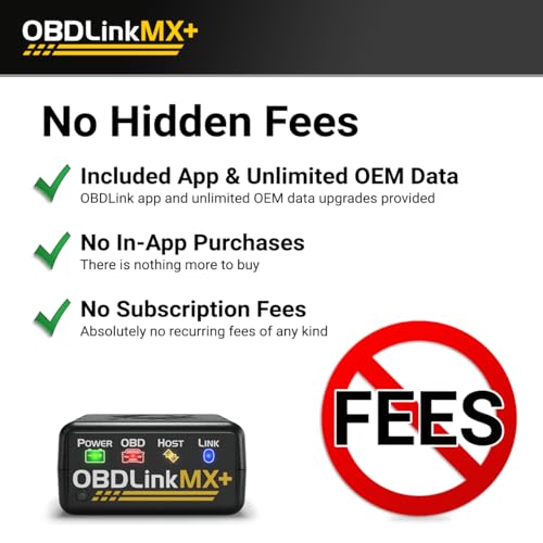 OBDLink MX+ OBD2 Bluetooth Scanner for iPhone, Android, and Windows