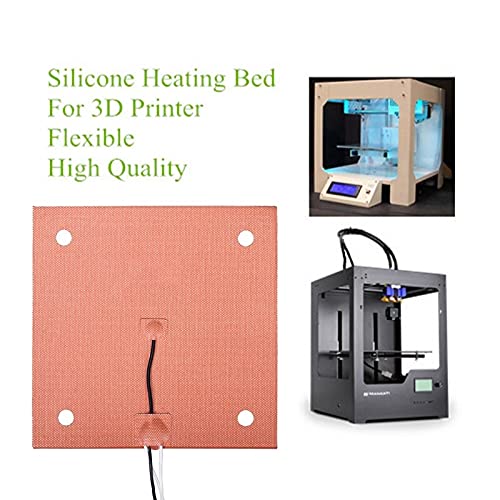 Lysee 3D Printer Parts & Accessories - 3D Printer Silicone Heated Pad 310x310mm Heating Plate Mat 120V 750W Printer Heated Bed with Screw Holes - (Color: 8YY604654)