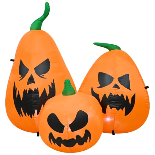6.5ft Halloween Inflatable Pumpkins Family Set with LED Lights - image 8