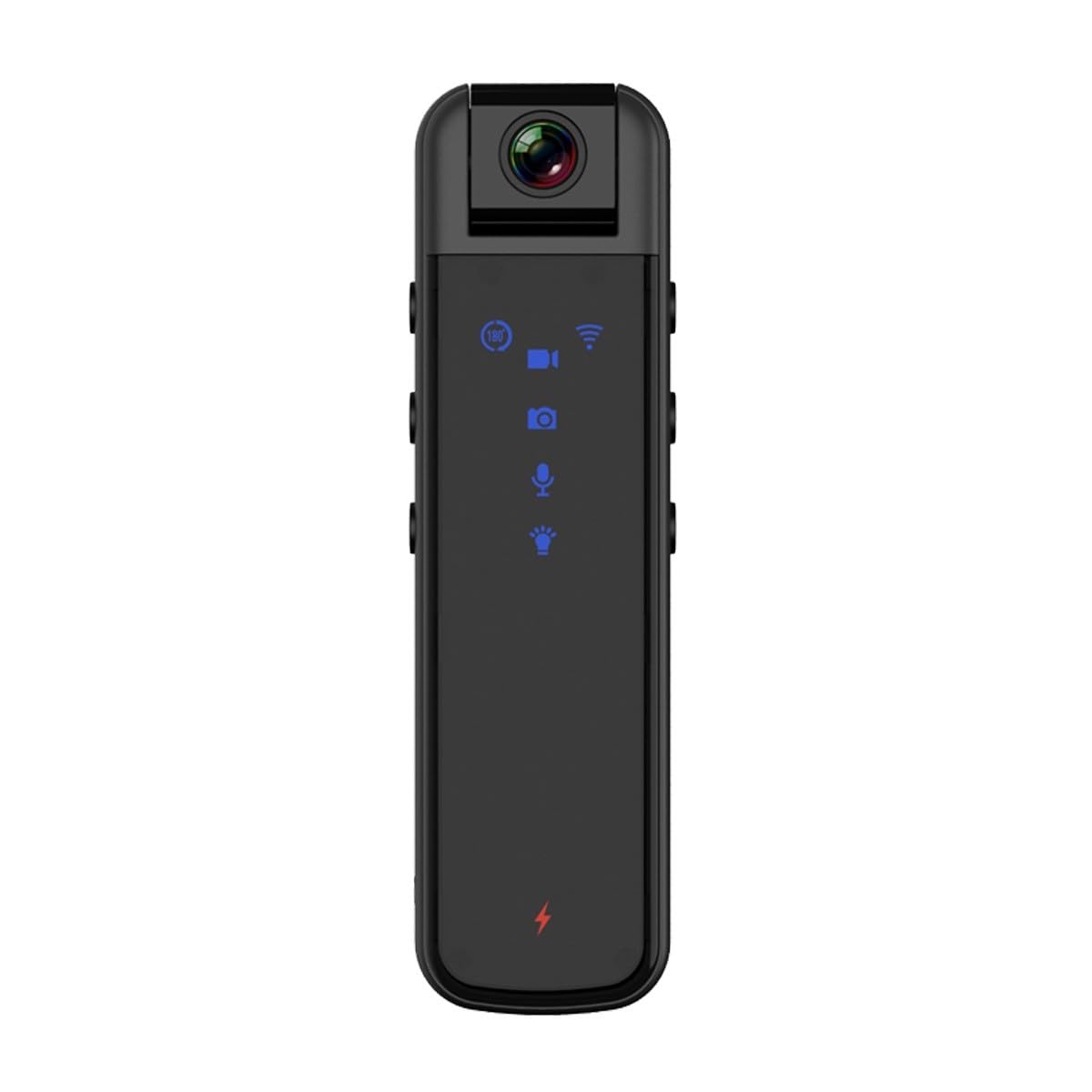 Flip Rotating Lens 180 Degree Local Remote View Mini 1080P HD IR Infrared Covert Pocket Body Camera PE-FLIP-image-0