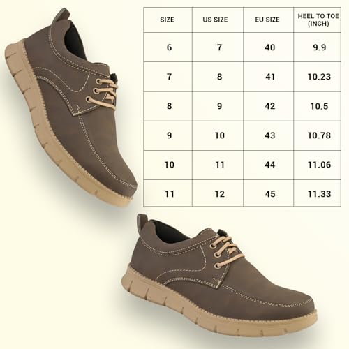 Image of STANPHORD Men Suede Lace-Up Casual Sneakers | Rugged Outdoor Walking Shoes | Cushioned Anti-Skid Sole | College Travel (TPSI 5021)