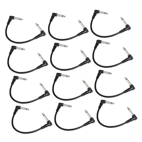 Câbles audio pour guitare basse électrique instrument de musique - 12 pièces