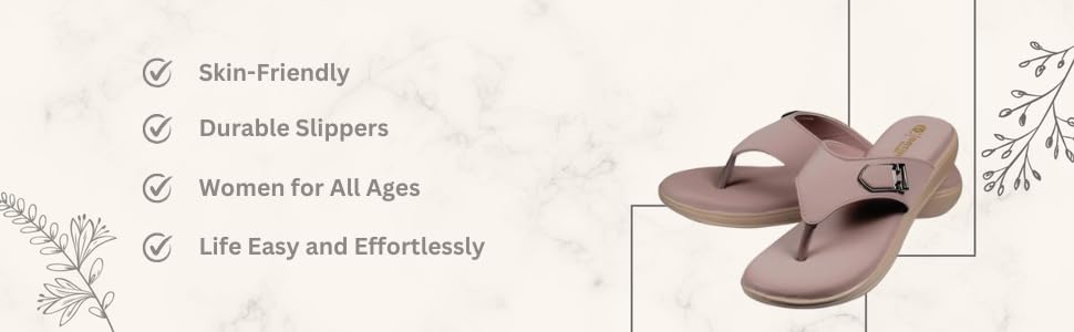Image of ORTHO CLUB Fancy doctor slippers | Stylish chappal for women | Comfortable flat sandals for women stylish