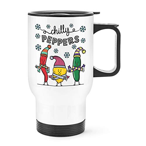 Chilly Peppers Travel Mug Cup with Handle
