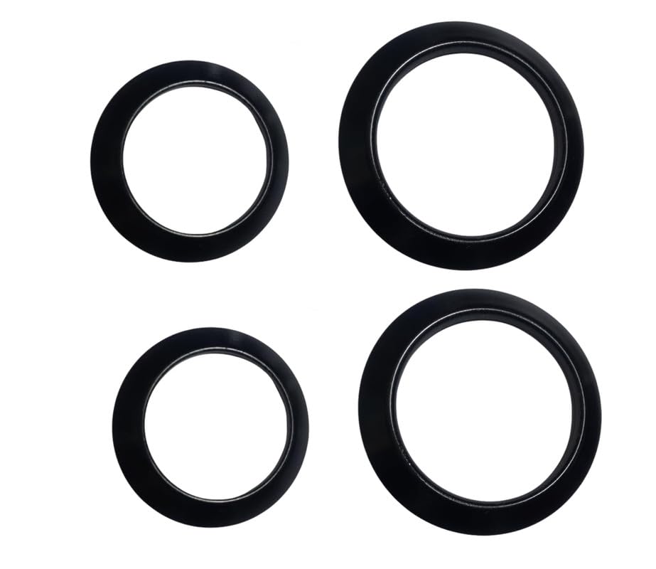Sun Flash Gas Stove Replacement Parts | Non-Stick Enamel Coated Round O Rings for 4 Burner Stove (2 Small 70MM, 1 Big 80MM, 1 Large 92MM) | Compatible with Manual Ignition Gas Stoves