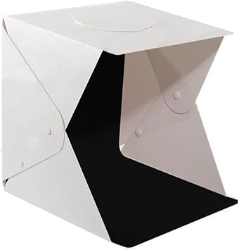 Photography Box, Small 11.8 x 11.8 x 11.8 inches 30 x 30 x 30 cm, Simple Studio, Assembly Type, Easy Installation, LED Light, Foldable, Portable, Photo, Lightbox, 2 Back Screens, Background Stand,