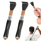 2 Pcs Gratte Dos TéLescopique Grattoir Dos Telescopique Back Scratcher,Avec Billes De Massage,Conception RéTractable à Double Barre,Surface Des Griffes éLargie,Robuste Et Durable,Cadeau Attentionné