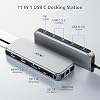 Acer Laptop Docking Station 3 Monitors, 11-in-1 USB C Docking Station with 8K DP, HDMI 4K@60Hz, 10Gbps Data, 1 Gbps Ethernet Hub, 100W Power Delivery, SD/TF, USB C Hub Multiport Adapter for Laptop