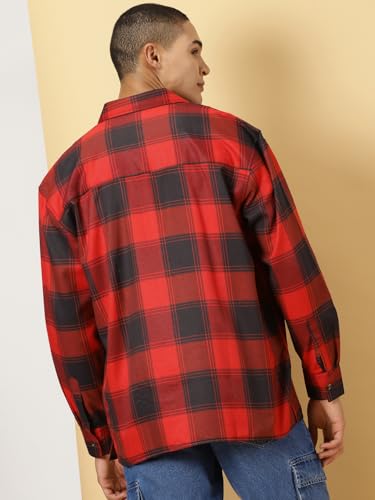 Image of Thomas Scott Men's Classic Tartan Checkered Shacket