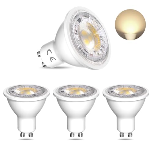 BrightArk Ampoule LED GU10 7W MR16 Ampoule Spot 12V Blanc Neutre 4000K Ampoules Économie D'énergie Équivalent Lumière Halogène 65W Lampe Spot Encastrable Angle de Lumière 38°, Non Réglable, Lot de 4