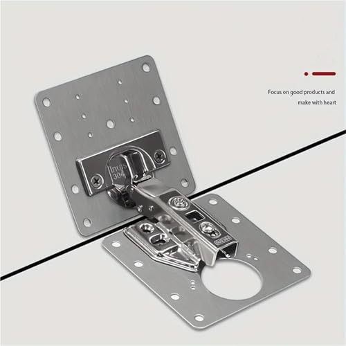 Plaque de fixation réparation charnière en acier inoxydable durable pour placard