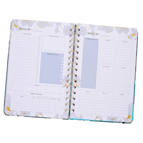 STOBOK 3 Pçs Caderno Planejador Diário Blocos De Notas Para Trabalho Escritório Caderno Cadernos Diá