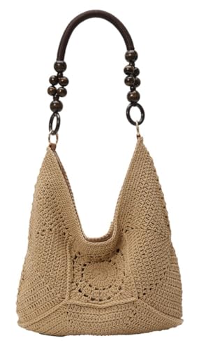 Bolso de playa de crochet Bohemia Summer para mujer miniatura 1