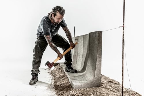 SIMPLEX-Vorschlaghammer, Gummikomposition, mit Standfuß/Superplastik; mit Tempergussgehäuse und Hickorystiel | D=80 mm | 3027.281