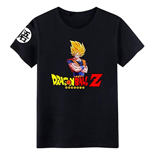 itachigo Dragon Ball Camiseta Hombres/Mujeres Casual Cuello Redondo Manga Corta Tops Anime Estampado Streetwear Camiseta Cover