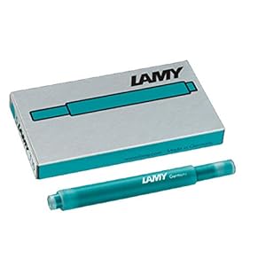Lamy 1202741 T 10 inkt 825 – inktpatroon met grote inktvoorraad in de kleur turkoois voor alle Lamy patronen…