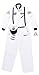 Aeromax Adult Astronaut Suit with Embroidered Cap, White, Large