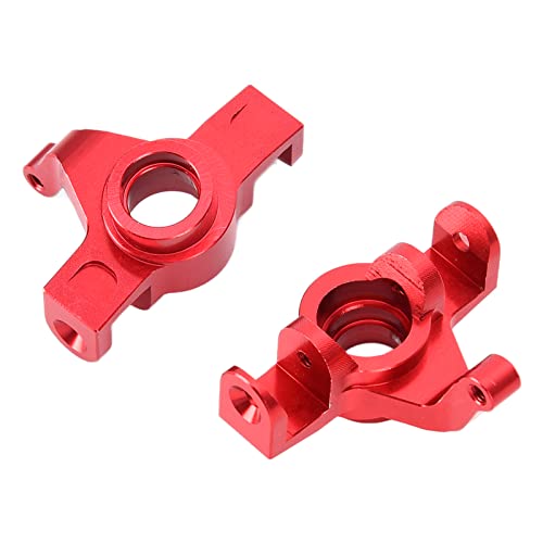 Dilwe 2 Pieces RC Alu Front Steering Shell, RC Cars Spare Parts Fit for HBX 16889 1/16 Remote Control Car, Red