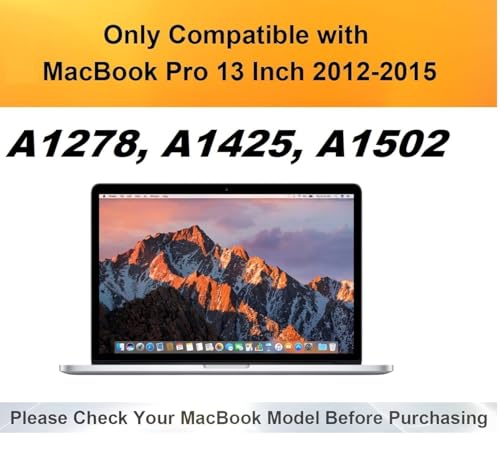 Image of Privacy Matte Anti Spy Screen Guard Compatible With MacBook Pro 13 Inch (2012-2015) A1278, A1425, A1502 Anti Peep Screen Protector Not a Tempered Glass