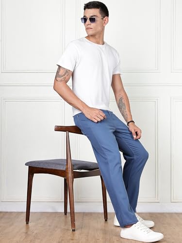 Image of Thomas Scott Men's | Solid | Brathable Fabric | Denim | Mid Rise | Casual Jeans for Men
