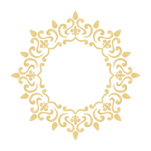 Image of INCREWAY 1 Set Self-Adhesive Acrylic Lamp Decoration Wall Sticker Set Gold Ceiling Lamp Art Decorative Wall Sticker No Drill Lamp Base Decorations for Led Light in Bedrooms and Living Rooms