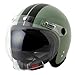 ISHINO SHOKAI バイク ヘルメット ジェット MAX-308 石野商会 スモールジョンジェット SG規格 PSC規格 フリー(57〜60cm未満程度) オーガニックグリーン/ブラック