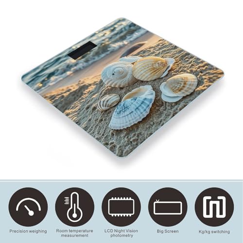 Báscula Digital de Baño Sleep on Shells Alta Precisión miniatura 3