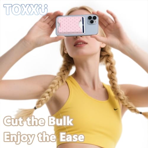 Image of Polka Dots Magnetic Wallet Compatible with Magsafe Wallets for iPhone 17 /16 /15 /14 /13 /12 Series Pro Max Plus Cute Phone Magnet Card Holder Fit 3 Cards for Women Girl Lether Mag Safe Pink