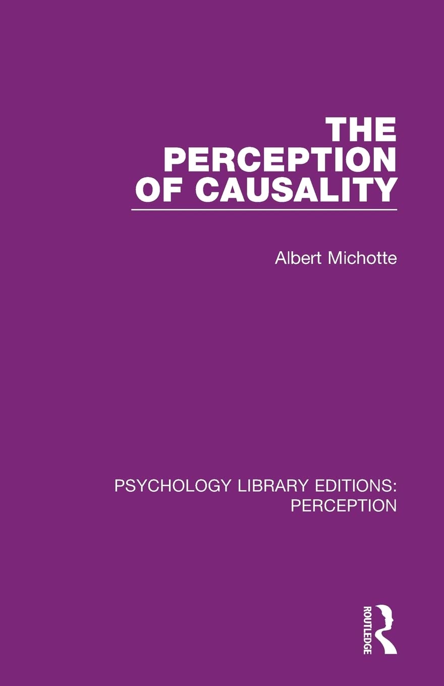 The Perception of Causality (Psychology Library Editions: Perception)