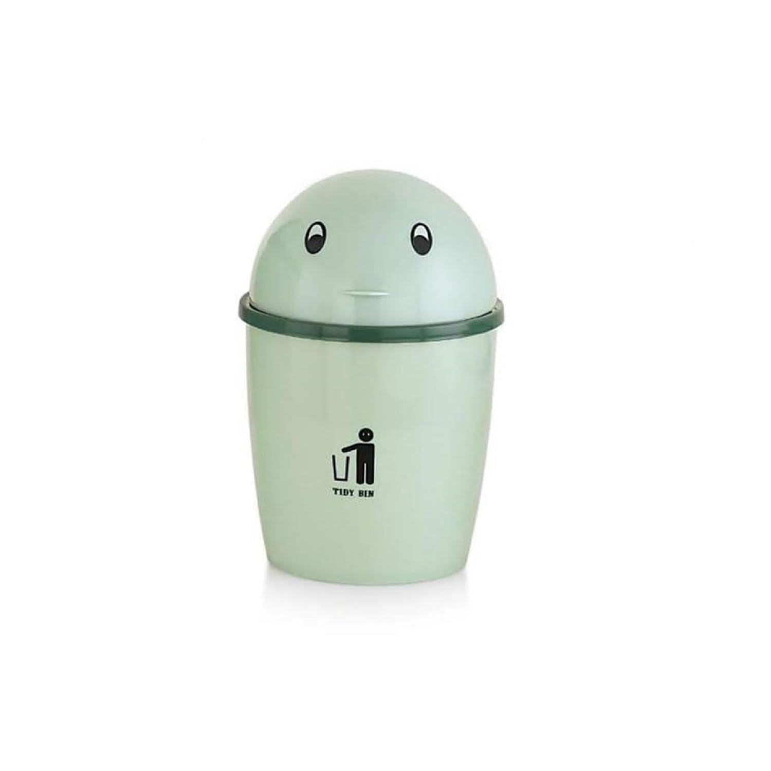 PUTHAK 1pc Quiet Close Open-Top Mini Trash Can, Plastic Desktop Bin with Lid - Small Garbage Waste Basket for Office, Home Desk Dustbin (pack Of 1) (B0CQTHT1B8) Amazon Price History, Amazon Price Tracker