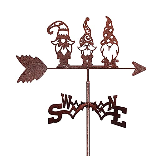 Asffdhley Veleta de metal Veleta de viento Veleta Escena de granero de granja al aire libre Cobertizos al aire libre Patio de hierro Graneros de techo Decoración Patio Indicando Indicador de dirección Cover
