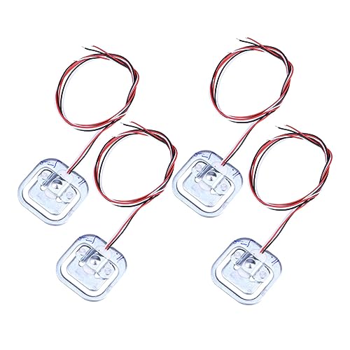 FUNOMOCYA 4 Pcs Scale Weighing Sensor Sensors Half- Bridge Weighing Sensor Electronic Body Scale Electronic Weighing Sensor Weighing Sensor Replacement Electronic Sensor Silver