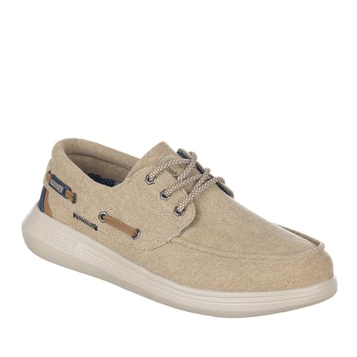 Coronel Tapiocca T206-7 Nautico DE Lona con Cordones Hombre BEIG 45