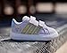 adidas Unisex-Baby Disney Frozen Elsa Grand Court 3.0 in, Ice Lavender/Gold Metallic/Glow Blue, 5.5