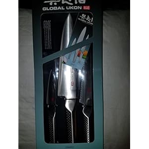 Global Ukon 3 Piece Knife Set GU 3001