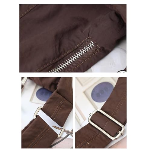 Image of Nylon Crescent Crossbody Bag for Women Men Casual Tote Handbag | Nylon