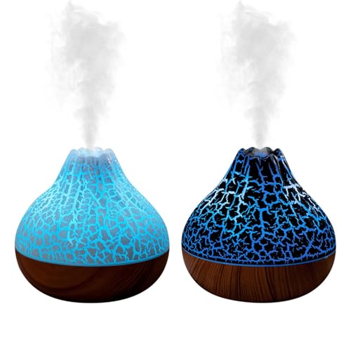 Difusor de llama volcánica, humidificador volcánico - Difusores de llama simulados de 2 modos,Luz ambiental RGB, difusores de llama, niebla de fuego, purificación de aire silenciosa y eficiente para u Difusor de llama volcánica, humidificador volcánico - Difusores de llama simulados de 2 modos,Luz ambiental RGB, difusores de llama, niebla de fuego, purificación de aire silenciosa y eficiente para u
