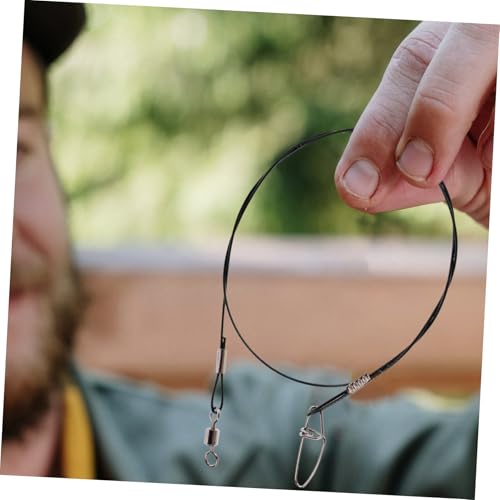Balacoo 10 piezas líderes de pesca de acero miniatura 5