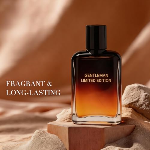 Image of AFLUXE Gentleman Limited Edition Eau de Parfum for Men, Luxury Amber Woody Spicy Cologne, Deep Long Lasting Fragrance, 3.3 fl oz (100 ml)