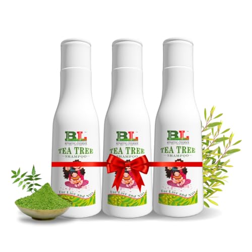 Image of Tea Tree Natural Anti Lice and Nits Shampoo 300 ml with Transparent Lice Removal Comb With Tea Tree and Neem Extracts(Pack of 3)