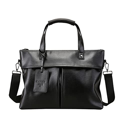 VALICLUD Bolsa de negócios de couro PU à prova d'água, bolsa de negócios, pasta de grande capacidad